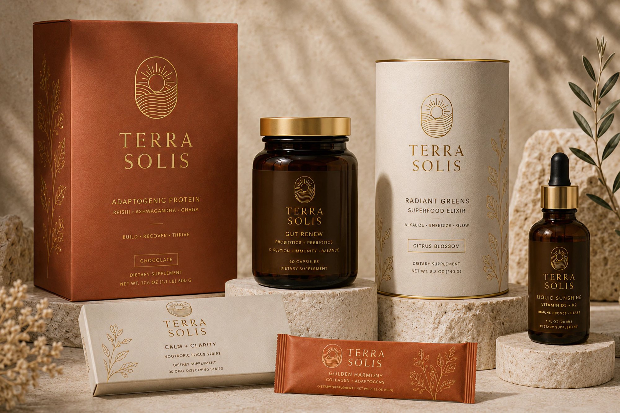 Terra Solis — adaptogenic wellness range