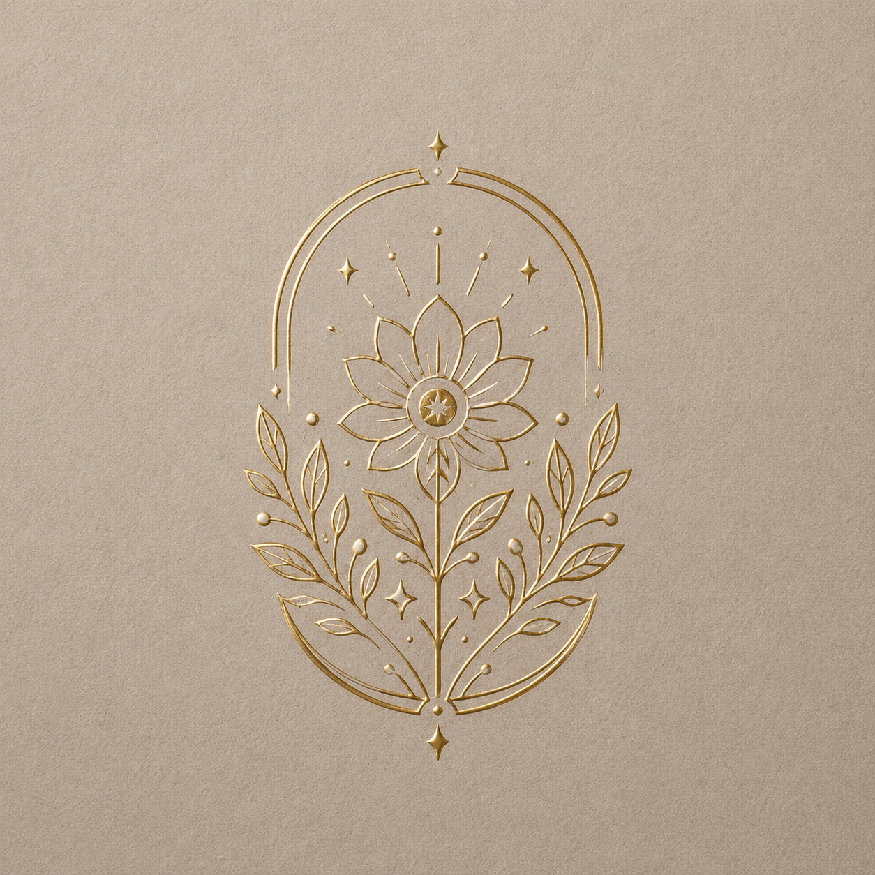 Bloom crest emblem mark