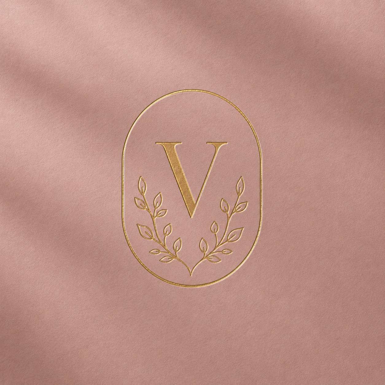 Verdant initial emblem mark